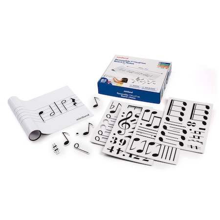 Miniland Educational Removable Pentagram Board (Music Staff) with Magnetic Notes 94120